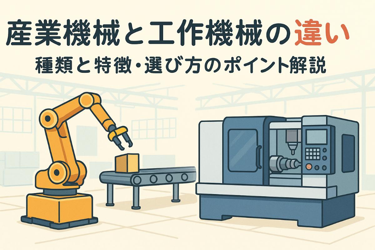 産業機械と工作機械の違いを徹底比較｜種類と特徴・選び方のポイント 